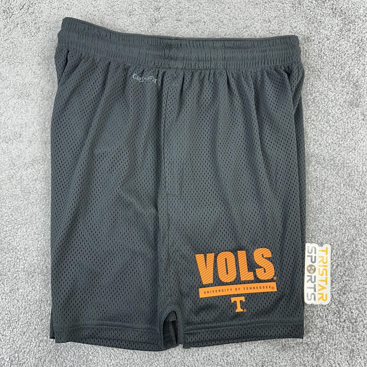 Tennessee Volunteers Shorts Mens Large Gray NCAA Football Nike Dri