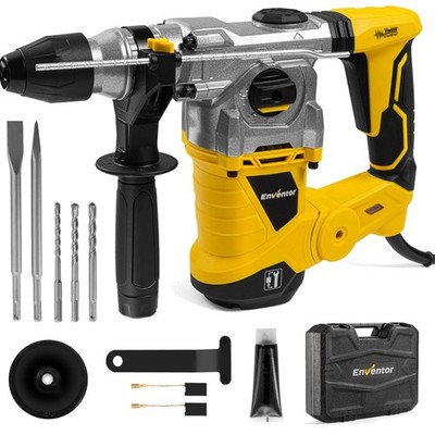 1500W SDS-Plus Bohrhammer mit Anti-Vibrationsgriff   Profi-Werkzeug für alle ...