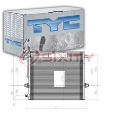 TYC AC Condenser for 2008-2011 Mercedes-Benz GL500 AC Air Conditioning zo