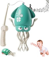 Dancing Octopus Baby Toy, Electric Crawling Tummy Time Toy with Music and Lights