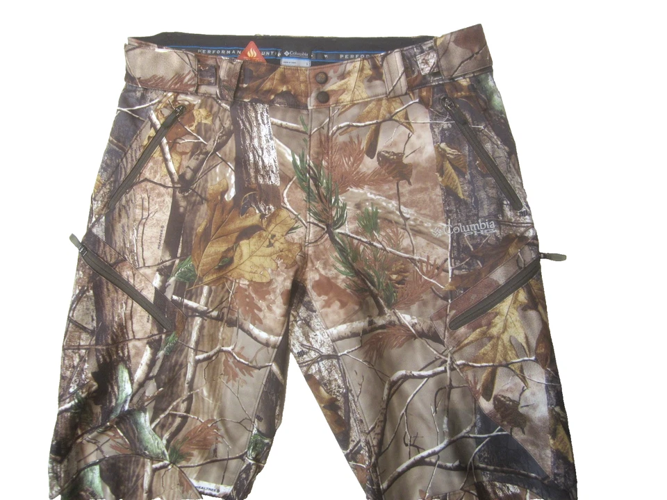 Columbia Camouflage Pants Sz L PHG Omni-Heat Realtree Waterproof EUC - Image 2 of 4