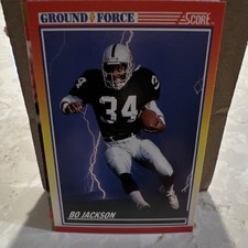 SCORE 1990 Bo Jackson #330 Oakland Raiders Ground Force Football Card