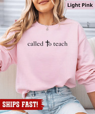 Christian Teacher Sweatshirt, Teacher Appreciation gift, Bible to School, Religi