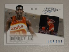 2013-14 Panini Signatures Legend Acetate #139 Dominique Wilkins 02/15