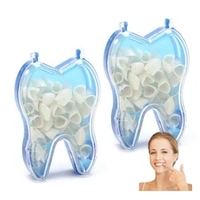 Tooth Caps for Broken Tooth Mixed Sizes Dental Temporary Crown Kit Front Cap