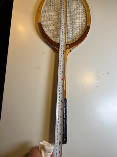 Racchetta da tennis vintage Bancroft Bantam Youth in legno Massachusetts MCM anni 50 - Foto 18 di 21