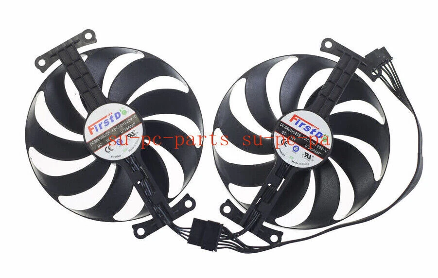 88MM FDC10H12D9-C Cooling Fan for ASUS DUAL RTX2060 O6G EVO FDC10H12S9-C - Image 2 of 2