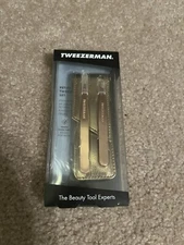 New Tweezerman Petite Tweeze Set Slant And Point  Tweezers Stainless Steel