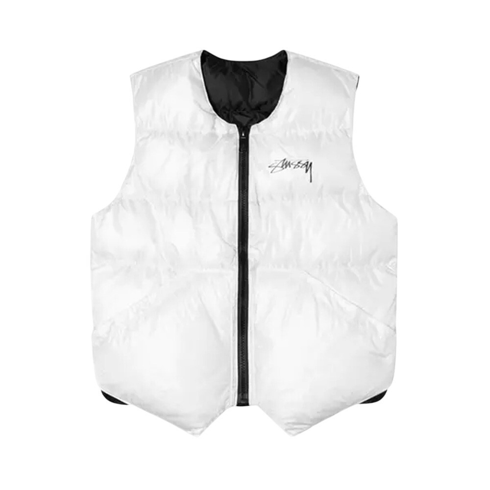 連休SALE！USA製 STUSSY × CRESCENT DOWN WORKS Stussy x Our Legacy x Crescent Down Works Reversible Vest 'White