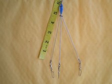 1 CRAPPIE,UMBRELLA,BASS RIG,TESTED IN ALABAMA, 3 ARMS/.041X5" CHOOSE ANY COLOR 