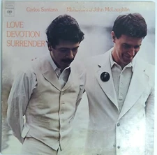 Love Devotion Surrender Carlos Santana  Mahavishna John Mc Laughlin  Record Lp