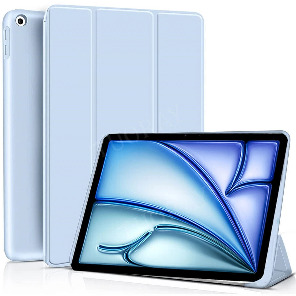 For iPad 11 10 9 8 7 6 5th Gen Air 6th 11 inch2024 Smart Tablet Case Stand Cover - Image 2 of 4