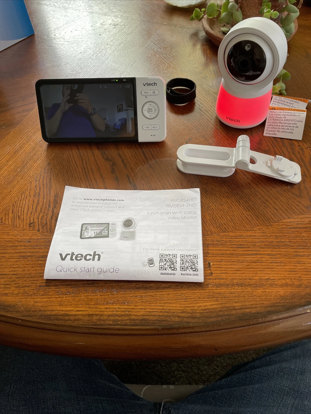 Vtech Baby Camera Monitor 5" Smart Wi-Fi 1080p Baby Camera Video Monitor