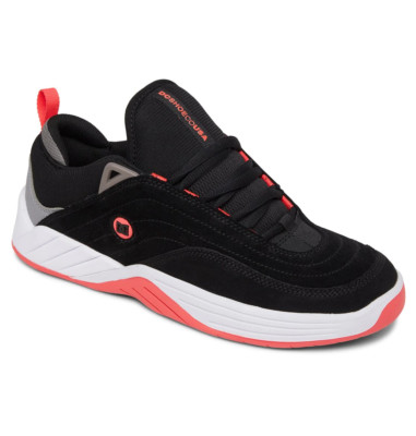 DC Shoes Williams Slim Low Top Unisex Skateboarding Shoe, Black/White/Hot Pink