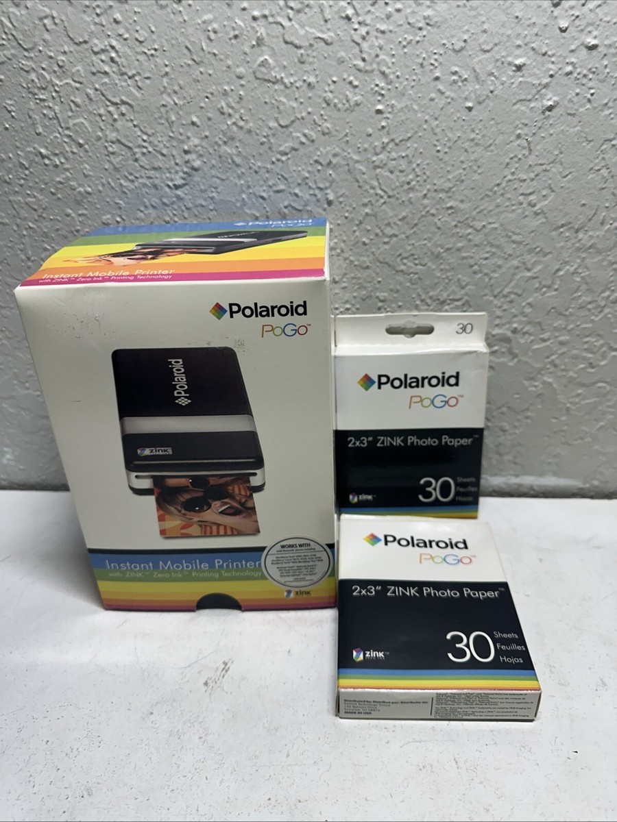Polaroid CZA-10011B PoGo Instant Mobile Thermal Printer - Black