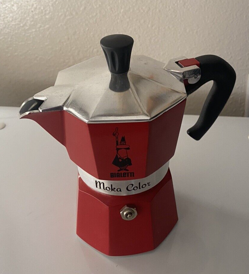 Bialetta Moka Color Express Pot Made in Italy Aluminum 1 Cup Coffee