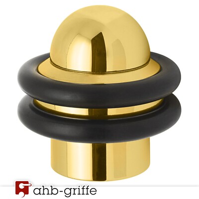 Türstopper TSM025 Messing poliert D35 x H40 mm Türpuffer Bodentürstopper