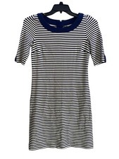 Banana Republic Dress Sz 2 Navy / White Stripes Preppy Nautical Look