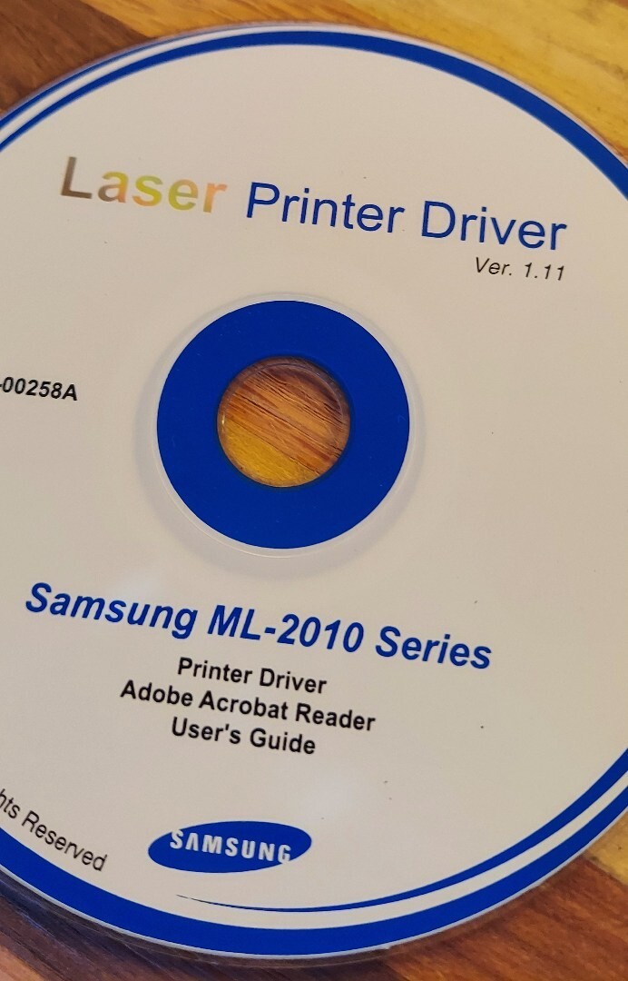 Samsung ML-2010 Series Setup Installation CD ROM Software CD.