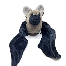 WISHPETS BLACK BROWN FRUIT BAT STUFFED PLUSH PREOWNED No. 00311 CIRCA 2017