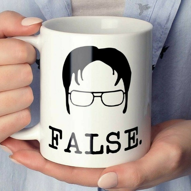 Dwight Schrute Coffee Mug Dwight Schrute False The Office Coffee 