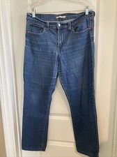 Levi's 414 Womens Relaxed Straight Jeans Size 310 Dark Wash Denim Pants