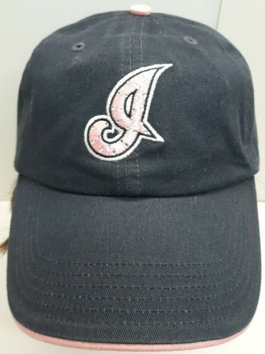 Cleveland Indians Women's Pink Baseball Cap Hat - Picture 2 of 9