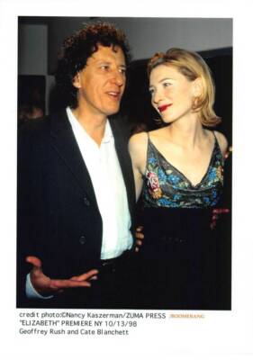 Pressefoto.MLE10538.30x20 cm ca.Cate Blanchett.Geoffrey Rush.1998.Pr