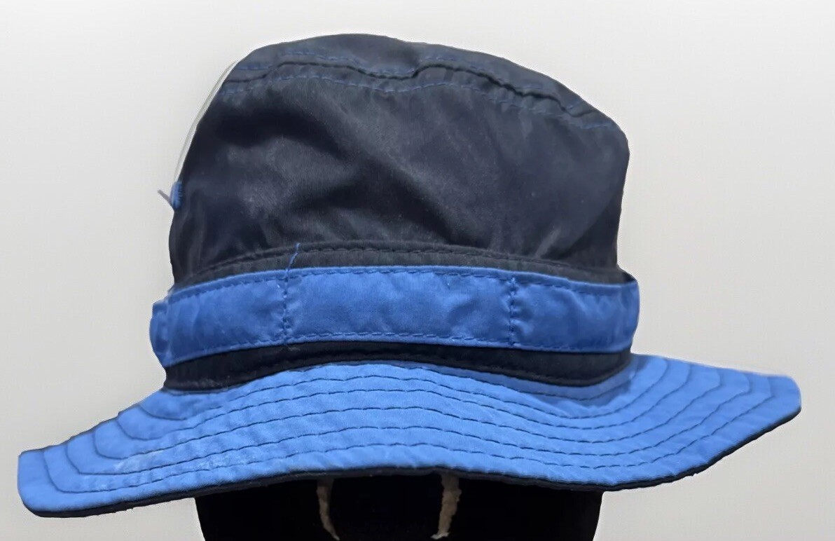 Panama Jack Blue Sun Bucket Hat Sz 4-6 Years Of Age Children Beach