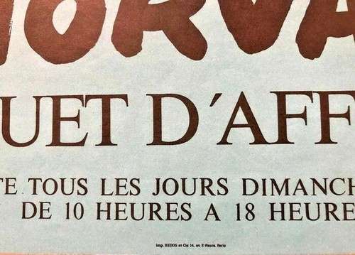 Vintage 1978 Hervé Morvan “Bouquet d’Affiches” Poster – Bibliothèque Nationale - Picture 3 of 4