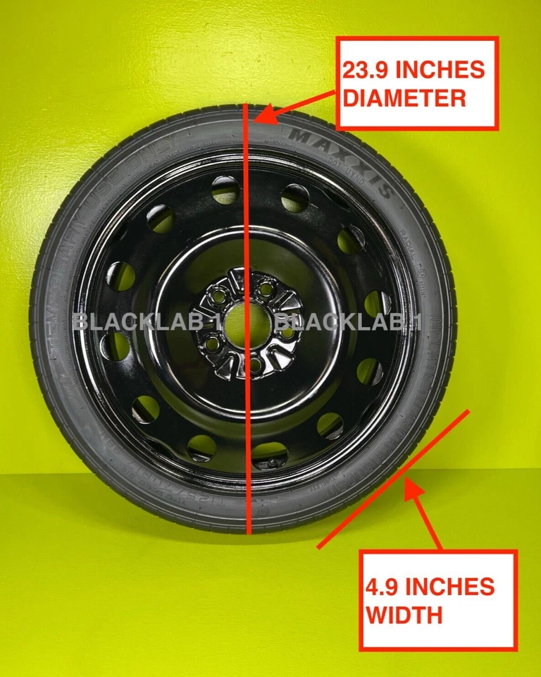 SPARE 125/70-17 WITH JACK KIT FITS:2002-2010 LEXUS SC430 (23.9" TIRE DIAMETER) - Image 2 of 3