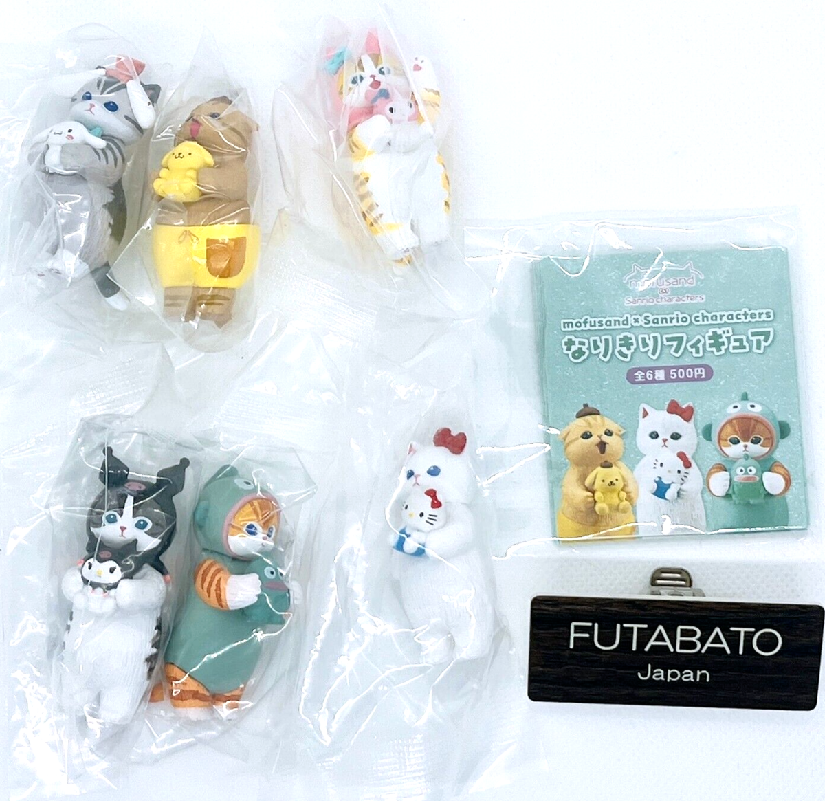 Set of 6 Mofusand Sanrio Characters Narikiri Cosplay Figure