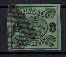 Altdeutschland Braunschweig MiNr 10 a gestempelt allseits vollrandig