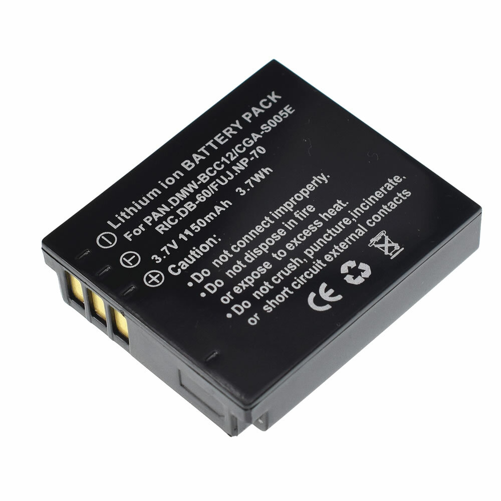 Batteria per Panasonic Lumix DMC-LX3 1250mAh 3,7V