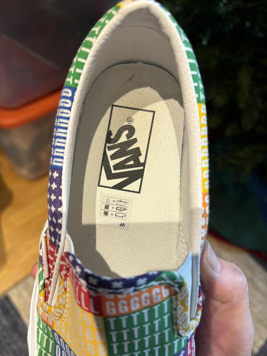 Vans Men\'s Pride  Classic Slip On Multi True White Canvas Shoes Size W 8/M 6.5 Vans | Shoes | Vans Pride Multi True White Classic Slipon  main image 4