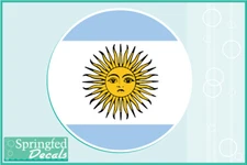 ARGENTINA Flag ROUND Vinyl Decal Car Truck Sticker Argentinian Sticker