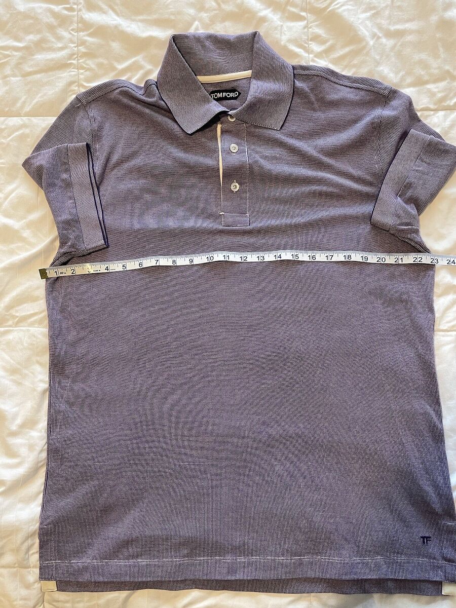 Tom Ford 3 Button Polo Lilac Color w/White Trim - 100 Tom Ford 3 Button Polo Lilac Color w/White Trim - 100