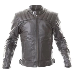 BKS Oakmere Leather Motorcycle Jacket Mens Black
