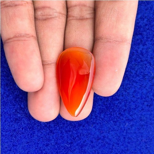 Natural Red Carnelian Cabochon Pear Loose Gemstone Jewelry 23 Cts. ME-9282 - Picture 2 of 4