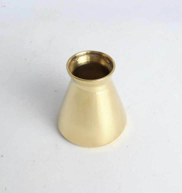High Polish Brass Taper Candle Wind Protector Follower for Church or Home Use