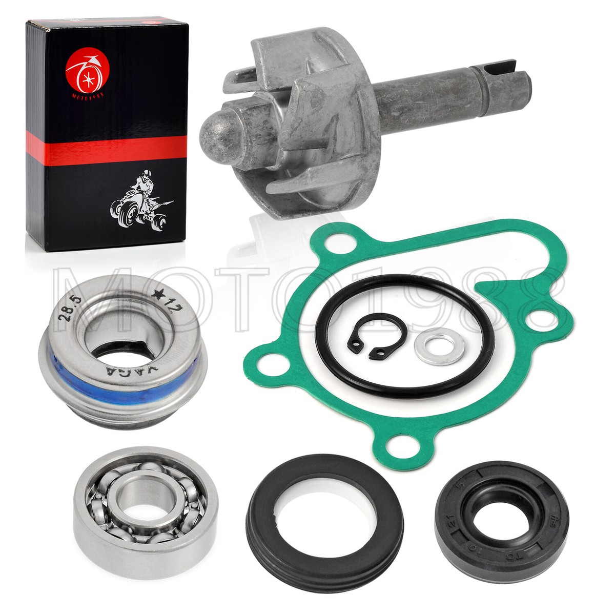 Water Pump Rebuild Kit Impeller Shaft Seal Gasket For Yamaha Wolverine 450 06-10