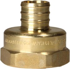 2 Pieces XFITTING 3/4" Pex X 1" Female NPT Threaded Adapter, Pex B Crimp Female