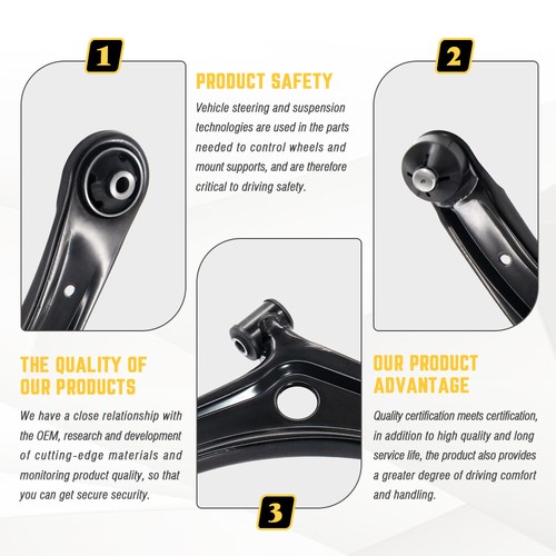 Brazo de control delantero inferior derecho para Dodge calibre Jeep Compass Patriot - Imagen 3 de 6
