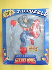 MARVEL SUPER HEROES SECRET WARS CAPTAIN AMERICA 3D PUZZLE 1985 CAPTAIN GADGET