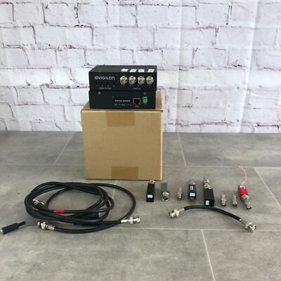 2 x AVIGILON ENC-4P-H264 CCTV ENCODER + verschiedene Kabel + Stecker