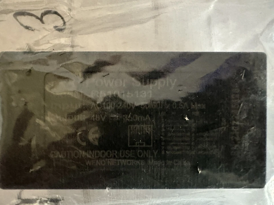 48V Power Supply for Mitel 5200, 5300, 8600 Series IP Phones POE R 51015131 NEW - Image 2 of 2