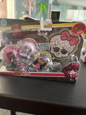 NEW Monster High Minis Figure (3 Pack) Season 1  Catty Noir, Abbey, Clawdeen