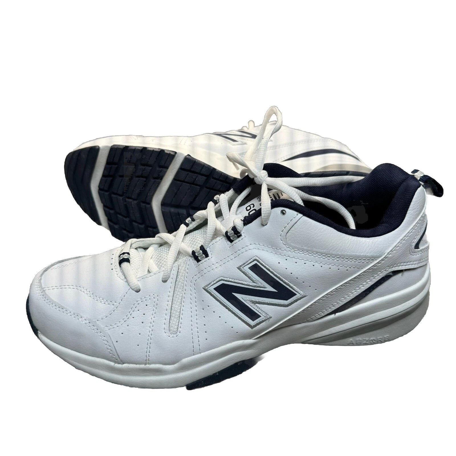 Scarpe sneakers New Balance 608 v5 uomo allenamento 11D bianco navy papà nonno nuove
