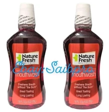 2 PACK Of Nature Fresh Mouthwash Natural Cinnamon 18 fl oz