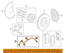 Gm Oem 15-22 Canyon Front Suspension Brake Components-abs Sensor 84375753 Gm Oem 15-22 Canyon Front Suspension Brake Components-abs Sensor 84375753